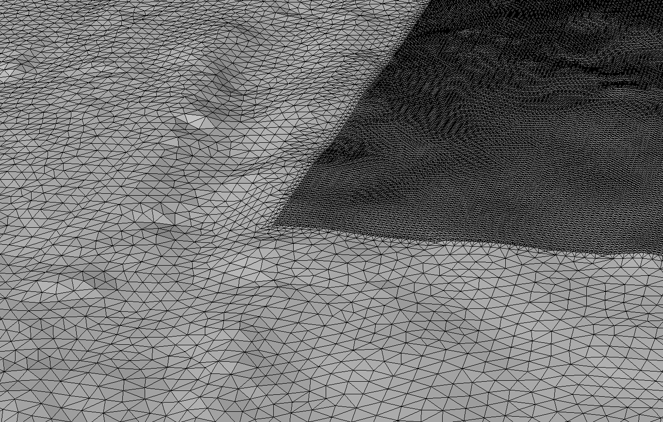 meshed topography